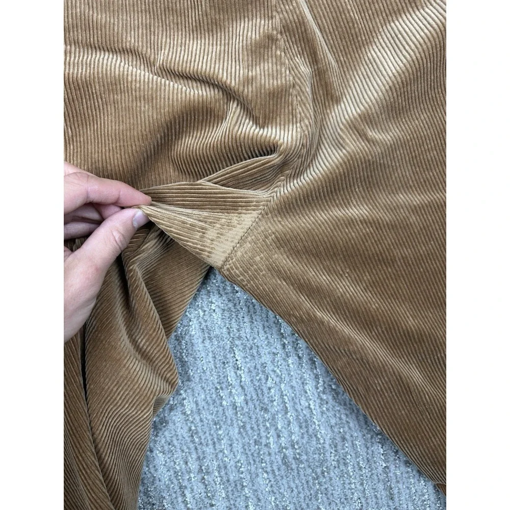 Vtg Polo Ralph Lauren Big Andrew Pants 50Bx30 Brown Corduroy Pleated Classy